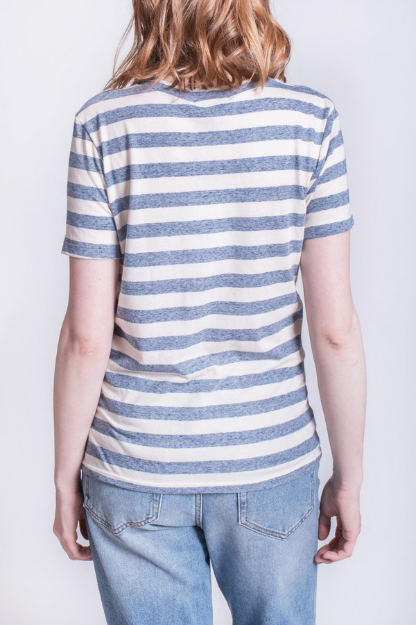 Calder Rampling Chambray Stripe Tee Calder Rampling Chambray Stripe Tee