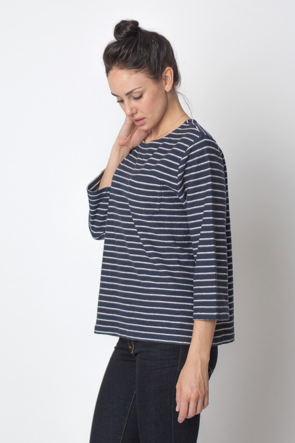 YMC Stripe Pocket Crew YMC Stripe Pocket Crew