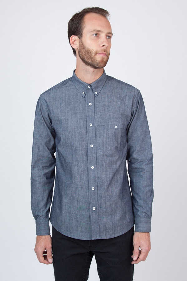 Men's Raleigh Denim Welt Pocket Chambray Shirt Men's Raleigh Denim Welt Pocket Chambray Shirt