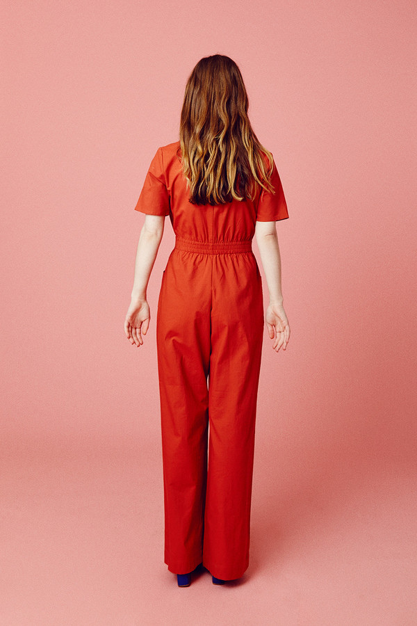 Samantha Pleet House Jumpsuit - Red Samantha Pleet House Jumpsuit - Red