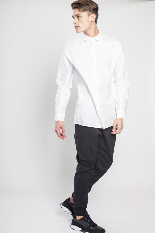 Men's Kenneth Ning Dolman Sleeve Pintuck Shirt Men's Kenneth Ning Dolman Sleeve Pintuck Shirt