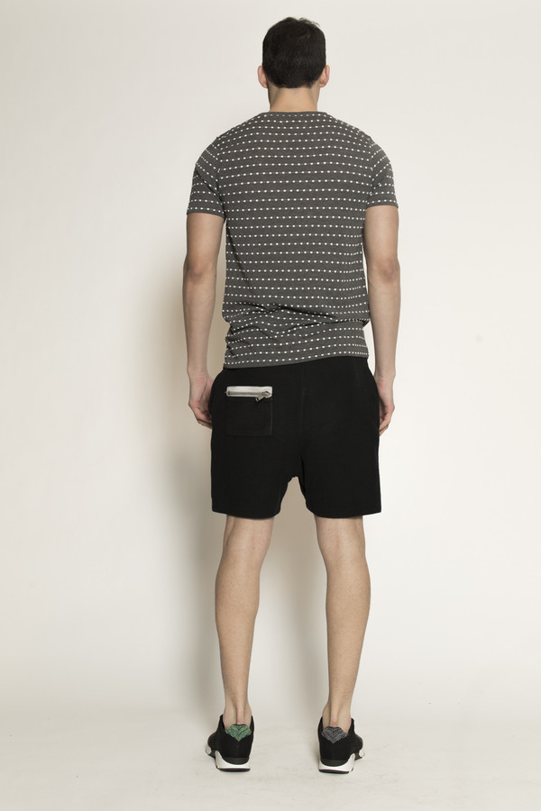 Men's Soulland Ferrell T-Shirt in Grey/White Dots Men's Soulland Ferrell T-Shirt in Grey/White Dots