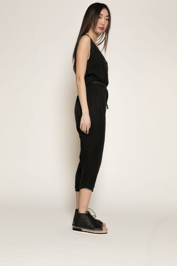 H. Fredriksson Fluke Jumpsuit in Black Cupro H. Fredriksson Fluke Jumpsuit in Black Cupro