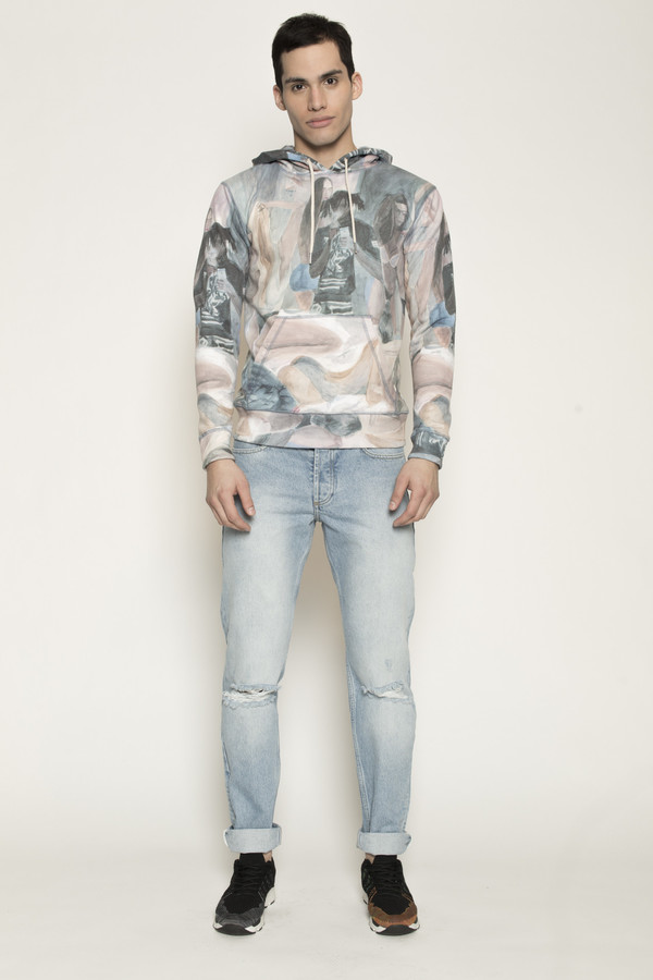 Men's Soulland Holm Hooded Sweat in Multi Men's Soulland Holm Hooded Sweat in Multi