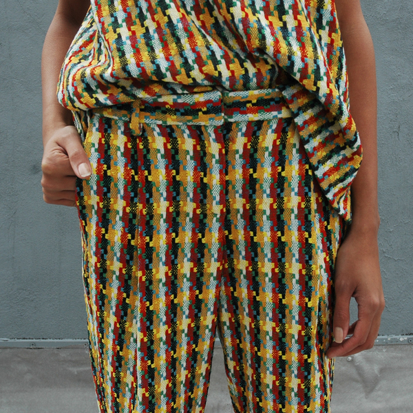 Nikki Chasin Brick Road Tweed Trouser Nikki Chasin Brick Road Tweed Trouser