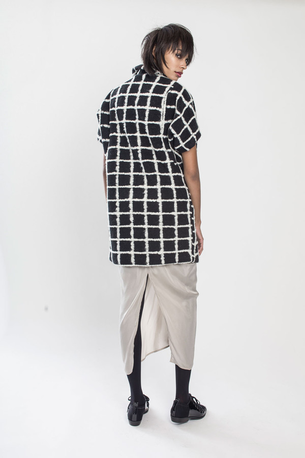 KURT LYLE Jasper Dolman fold jacket in Grid KURT LYLE Jasper Dolman fold jacket in Grid