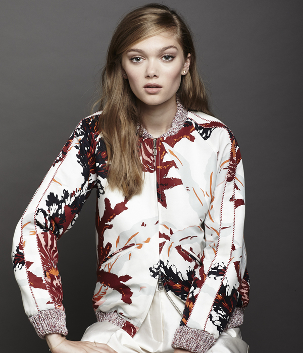 Nikki Chasin Captain Reversible Bomber Jacket - Ivory/Red Nikki Chasin Captain Reversible Bomber Jacket - Ivory/Red