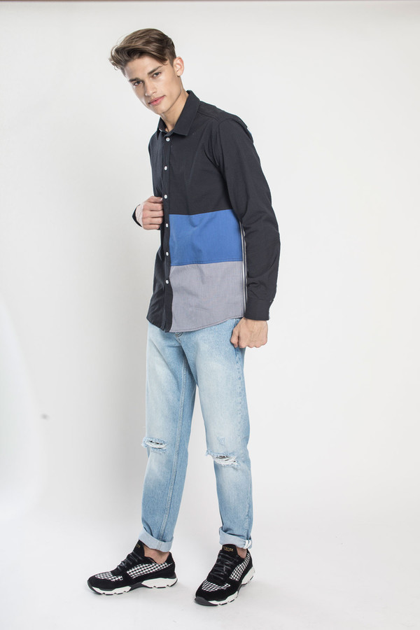 Men's SOULLAND Miller Shirt in Multi Men's SOULLAND Miller Shirt in Multi