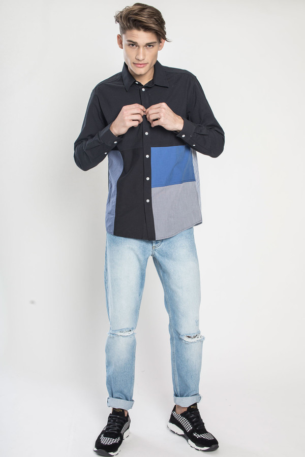 Men's SOULLAND Miller Shirt in Multi Men's SOULLAND Miller Shirt in Multi