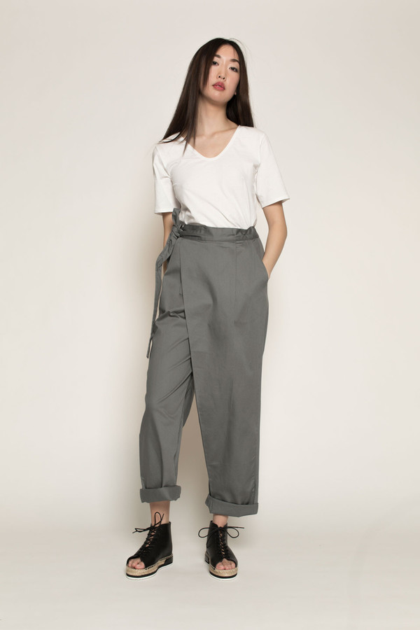 Kowtow Side by Side Pant in Dove Grey Kowtow Side by Side Pant in Dove Grey