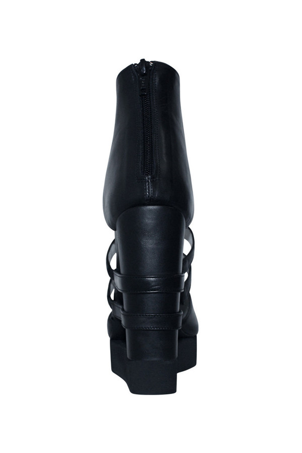 Chromat Striped Open Platform in Black Chromat Striped Open Platform in Black