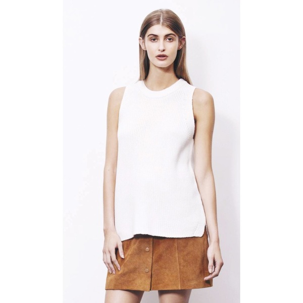 Just Female Ashley Knit Top - Cream Just Female Ashley Knit Top - Cream