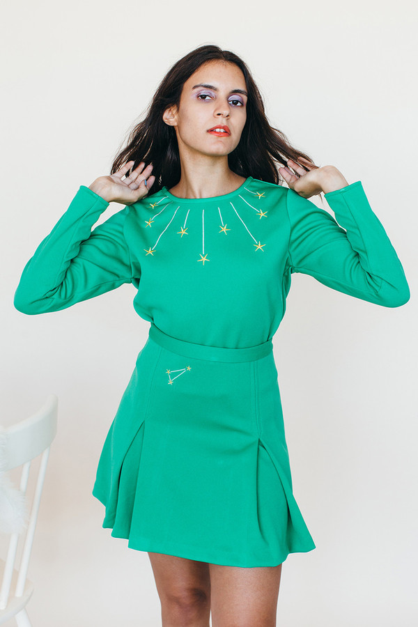 Samantha Pleet Cadet Skirt - Kelly Green Samantha Pleet Cadet Skirt - Kelly Green