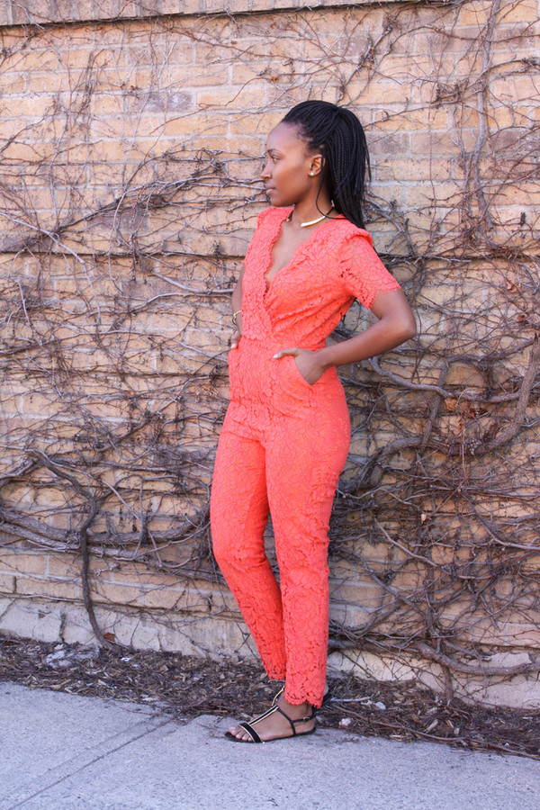 Darling Roisin Lace Jumpsuit Sunset Darling Roisin Lace Jumpsuit Sunset