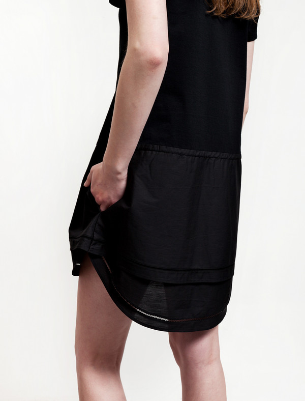 Thakoon Womens Jersey T-Shirt Dress - Black Thakoon Womens Jersey T-Shirt Dress - Black