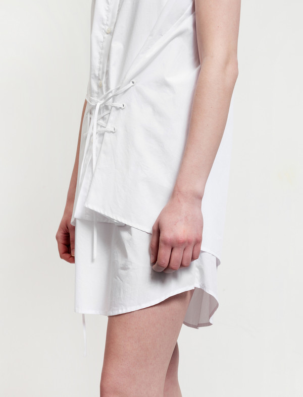 Thakoon Womens Layered Shirtdress - White Thakoon Womens Layered Shirtdress - White