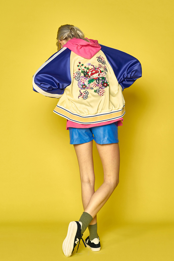 ANOTHER A Satin Embroidered Bomber Jacket ANOTHER A Satin Embroidered Bomber Jacket