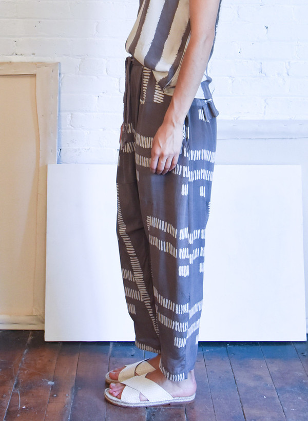 Seek Collective Jaipur Pants, dove dashes print Seek Collective Jaipur Pants, dove dashes print