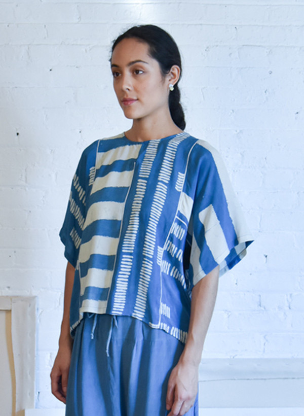 Seek Collective Jynne Top, sky print mix Seek Collective Jynne Top, sky print mix