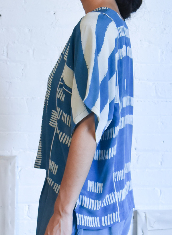 Seek Collective Jynne Top, sky print mix Seek Collective Jynne Top, sky print mix