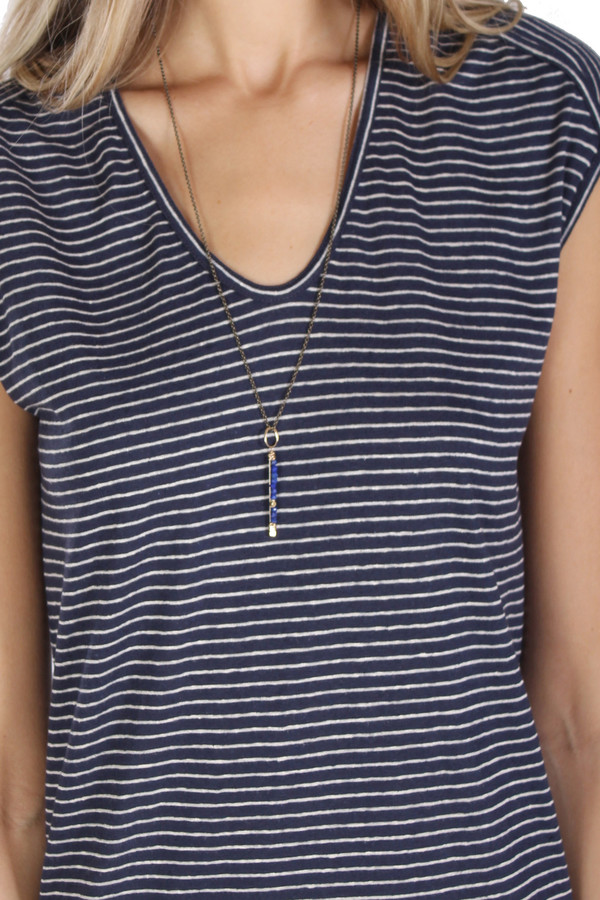 Bloom Long Athenian Lapis Bar Necklace Bloom Long Athenian Lapis Bar Necklace
