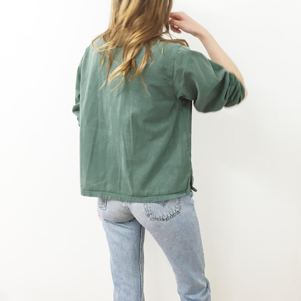 Green Cotton Jacket Green Cotton Jacket