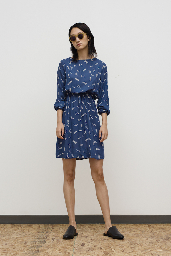 Osei-Duro Aburi Dress in Cobalt Jot Osei-Duro Aburi Dress in Cobalt Jot
