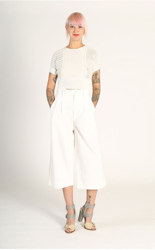 Kurt Lyle Sue Ellen Culottes - White Kurt Lyle Sue Ellen Culottes - White