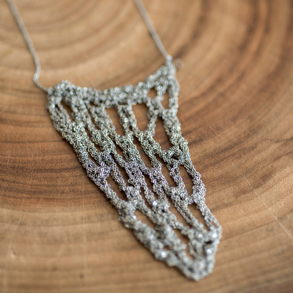 Arielle De Pinto Netted Drop Necklace Arielle De Pinto Netted Drop Necklace