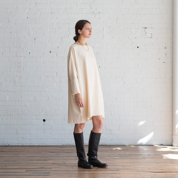 Black Crane Painter Dress Cream - SOLD OUT Black Crane Painter Dress Cream - SOLD OUT