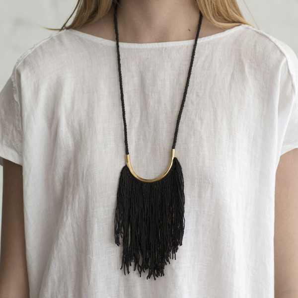 Erin Considine Lunate Fringe Necklace - SOLD OUT Erin Considine Lunate Fringe Necklace - SOLD OUT