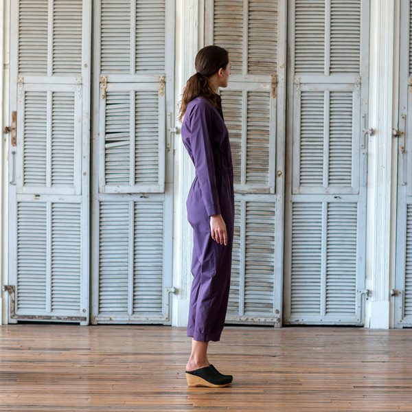 Horses Atelier Zip Jumpsuit Eggplant Horses Atelier Zip Jumpsuit Eggplant