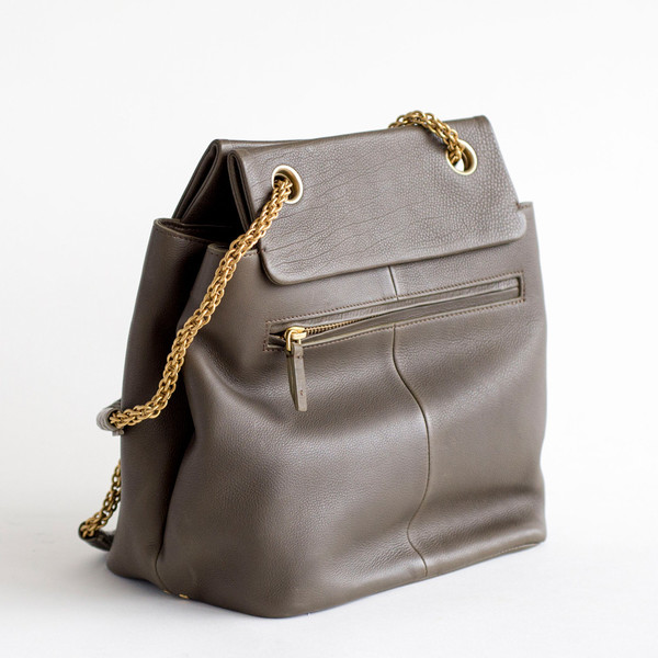 Jerome Dreyfuss Francois Kaki Calfskin - SOLD OUT Jerome Dreyfuss Francois Kaki Calfskin - SOLD OUT