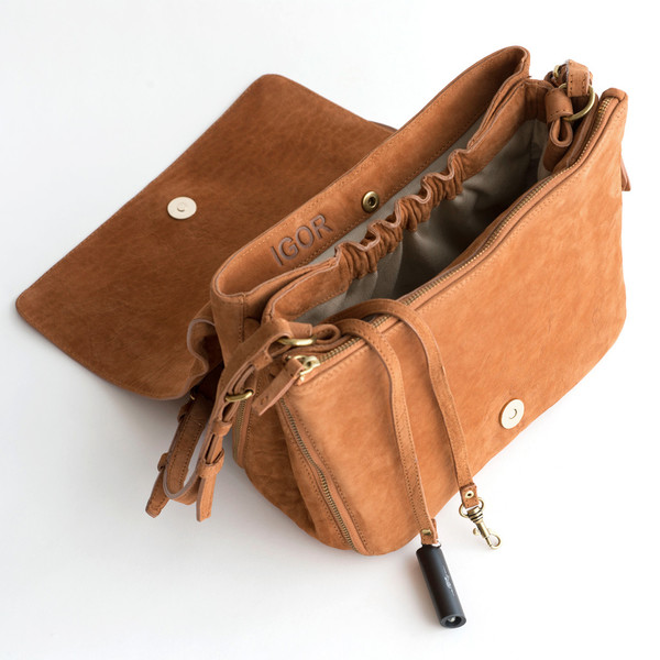 Jerome Dreyfuss Igor Terre De Sienne Lambskin Jerome Dreyfuss Igor Terre De Sienne Lambskin