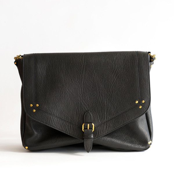 Jerome Dreyfuss Raymond Noir Lambskin Brass Jerome Dreyfuss Raymond Noir Lambskin Brass