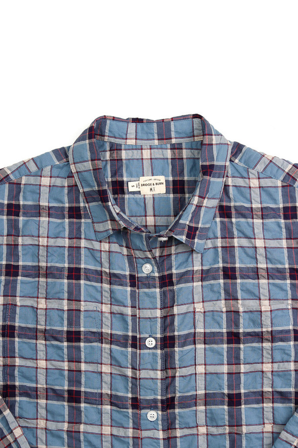 Bridge & Burn Lane Blue Plaid Bridge & Burn Lane Blue Plaid