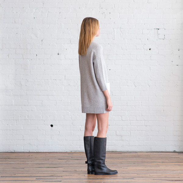 M. Patmos French Terry Leather Pocket Dress - SOLD OUT M. Patmos French Terry Leather Pocket Dress - SOLD OUT