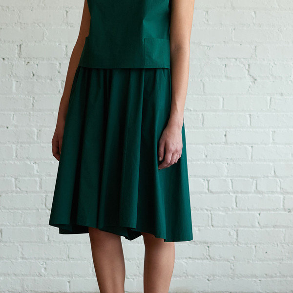 M.Patmos M. Patmos Herrera Poplin Split Skirt M.Patmos M. Patmos Herrera Poplin Split Skirt