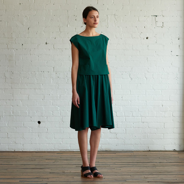 M.Patmos M. Patmos Herrera Poplin Split Skirt M.Patmos M. Patmos Herrera Poplin Split Skirt