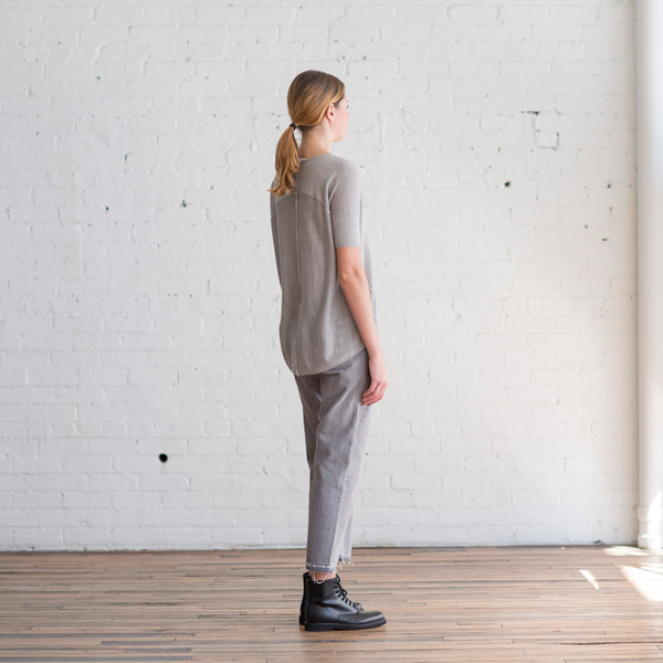 Paychi Guh Boxy Tee Light Heather Grey - SOLD OUT Paychi Guh Boxy Tee Light Heather Grey - SOLD OUT