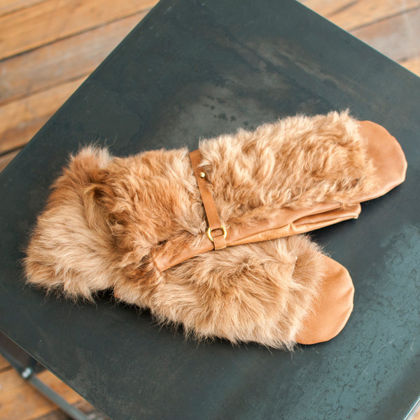Rachel Comey Fur Mittens Camel - SOLD OUT Rachel Comey Fur Mittens Camel - SOLD OUT