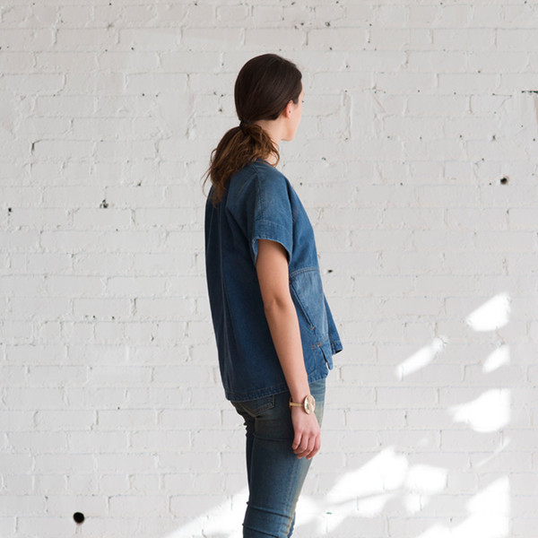 Rachel Comey Memba Top Denim Slub Rachel Comey Memba Top Denim Slub