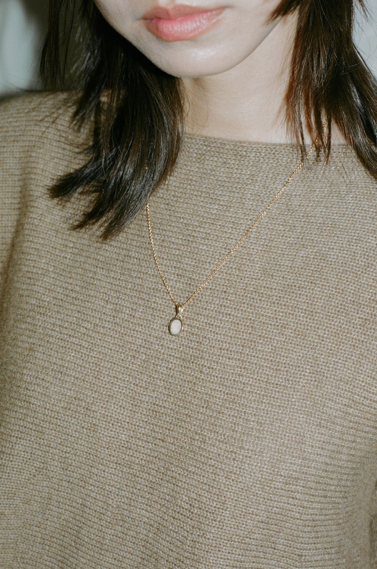 J. Hannah Inlay Signet Pendant Necklace 