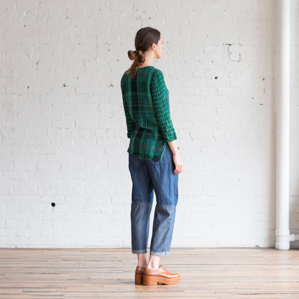 Raquel Allegra Denim Combo Jodhpur Raquel Allegra Denim Combo Jodhpur