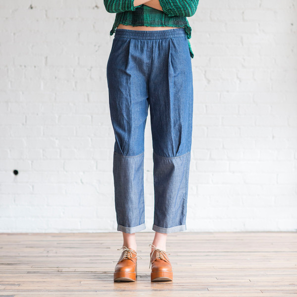 Raquel Allegra Denim Combo Jodhpur Raquel Allegra Denim Combo Jodhpur
