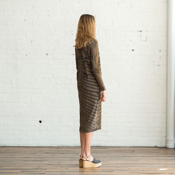 Raquel Allegra Signature Jersey Long Sleeve V Neck Dress - SOLD OUT Raquel Allegra Signature Jersey Long Sleeve V Neck Dress - SOLD OUT