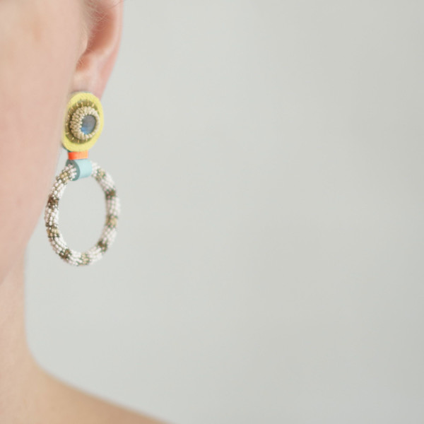 Robin Mollicone Small Stripy Hoops Robin Mollicone Small Stripy Hoops
