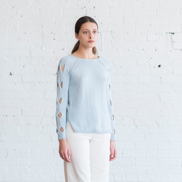 Tess Giberson Cut Out Cable Sweater Tess Giberson Cut Out Cable Sweater