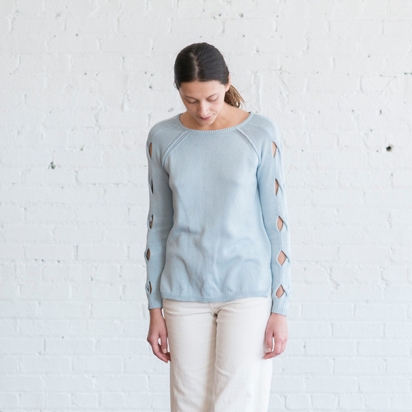 Tess Giberson Cut Out Cable Sweater Tess Giberson Cut Out Cable Sweater