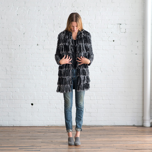 Tess Giberson Knit Fringe Coat - SOLD OUT Tess Giberson Knit Fringe Coat - SOLD OUT